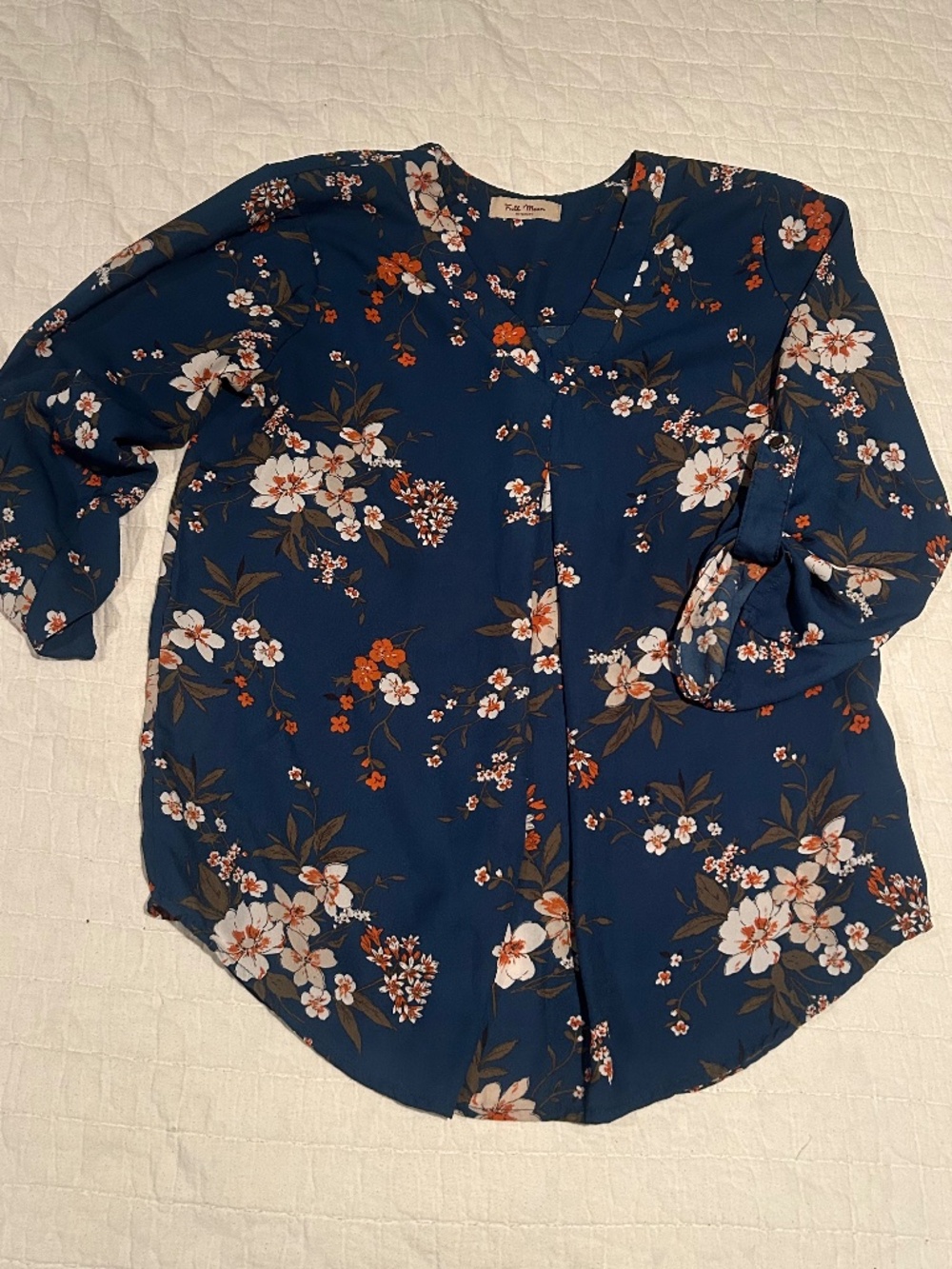 Full Moon Floral Maternity Blouse